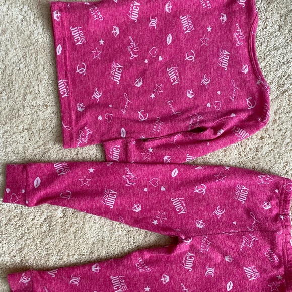 Juicy couture toddler pajamas. 18 months, pink. - Picture 2 of 3